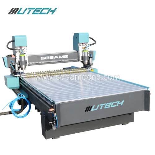double spindle cnc metal engraving router machine